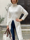 Alfa dress with slit in several colors