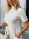 Ray dress with short sleeves and side pocket