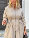 Transitional Coat with elastic waistband