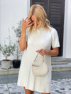 Ray dress with short sleeves and side pocket