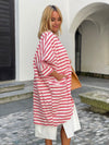 Thin Striped Coat Wendy Trendy
