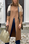Alfa dress with slit in several colors