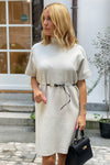 Viscose Dress with belt in multiple colors