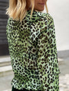 Blouse with leopard print