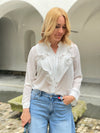 Blouse with ruffles in several colors