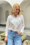 Blouse with ruffles in several colors