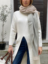 Alfa dress with slit in several colors