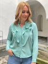 Blouse with ruffles in several colors