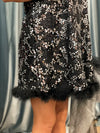Dress with sequins