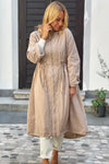 Transitional Coat with elastic waistband