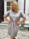 Viscose Dress with belt in multiple colors