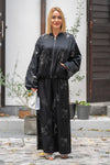 Satin Pants with Patches