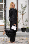 Satin Pants with Patches