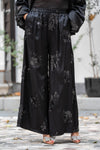 Satin Pants with Patches