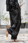 Satin Pants with Patches