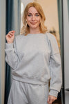 Sweater with zipper on the shoulder in multi-colored viscose mix