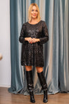 Multi-colored sequin dress