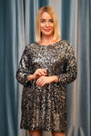 Multi-colored sequin dress