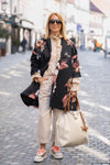 Wendy Trendy coat with floral print