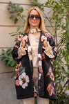 Wendy Trendy coat with floral print