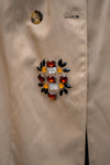 Trench Coat with sewn-on shiny zircons