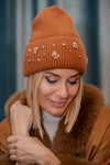 Hat with glitter patches Crystal