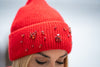 Hat with glitter patches Crystal