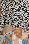 Obleka z leopard potiskom