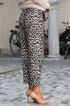 Bombažne Hlače z leopard vzorcem