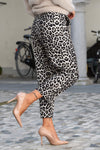 Bombažne Hlače z leopard vzorcem