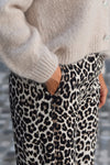 Bombažne Hlače z leopard vzorcem
