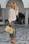 Bombažne Hlače z leopard vzorcem