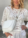 Cotton Mesh Sweater in Multi Colors