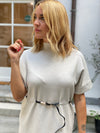 Viscose Dress with belt in multiple colors