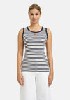 Bombažna Črtasta Majica brez rokavov Smith&Soul