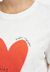 Bombažna Majica s srčkom Smith&Soul