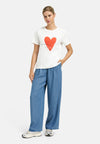 Bombažna Majica s srčkom Smith&Soul