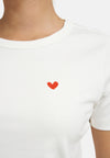 Bombažna Majica s kratkimi rokavi in srčkom Smith&Soul