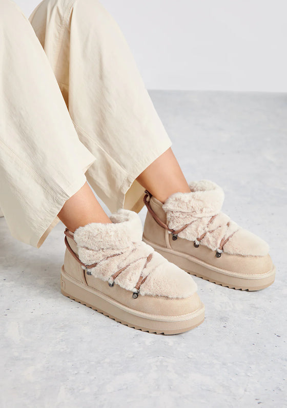 D. Franklin Čevlji Nordic Trk Fur Low Bež