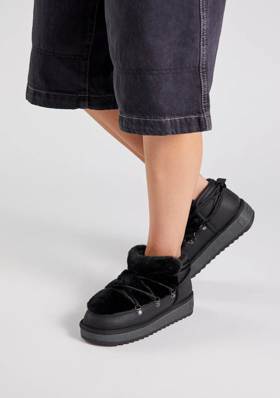 D. Franklin Čevlji Nordic Trk Fur Low Črna