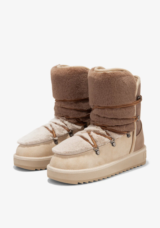 D. Franklin Škornji Nordic Trk Fur Gradient Taupe