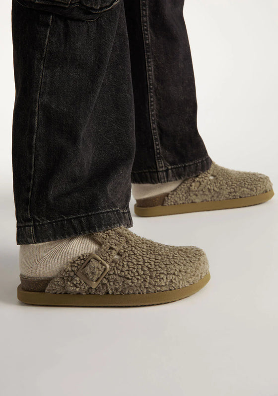 D. Franklin Natikači Vibe Clog Fleece Taupe