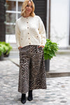 Leopard Hlače s širokimi hlačnicami Wendy Trendy