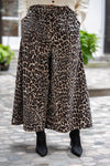 Leopard Hlače s širokimi hlačnicami Wendy Trendy