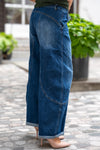 Široke Jeans Hlače