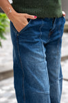 Široke Jeans Hlače