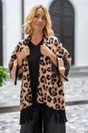 Pletena Jopica z leopardjim vzorcem