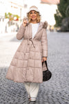 Long jacket with hood