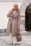 Long jacket with belt in several colors