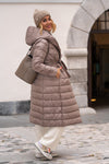 Long jacket with belt in several colors